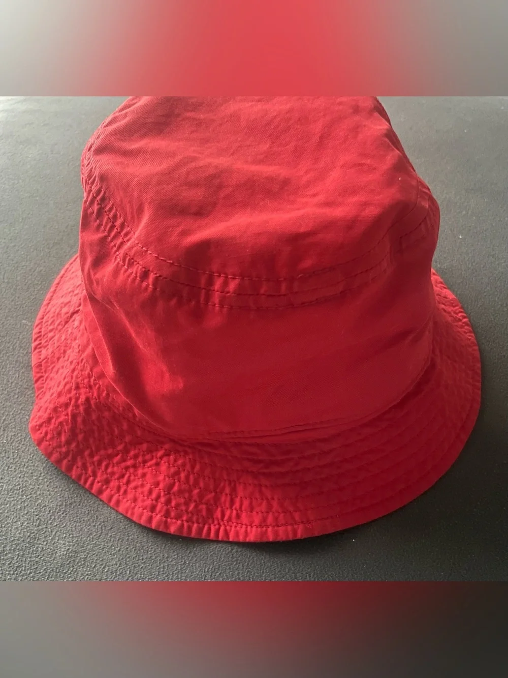 Jordan Kids Red Bucket Hat with Jumpman Patch